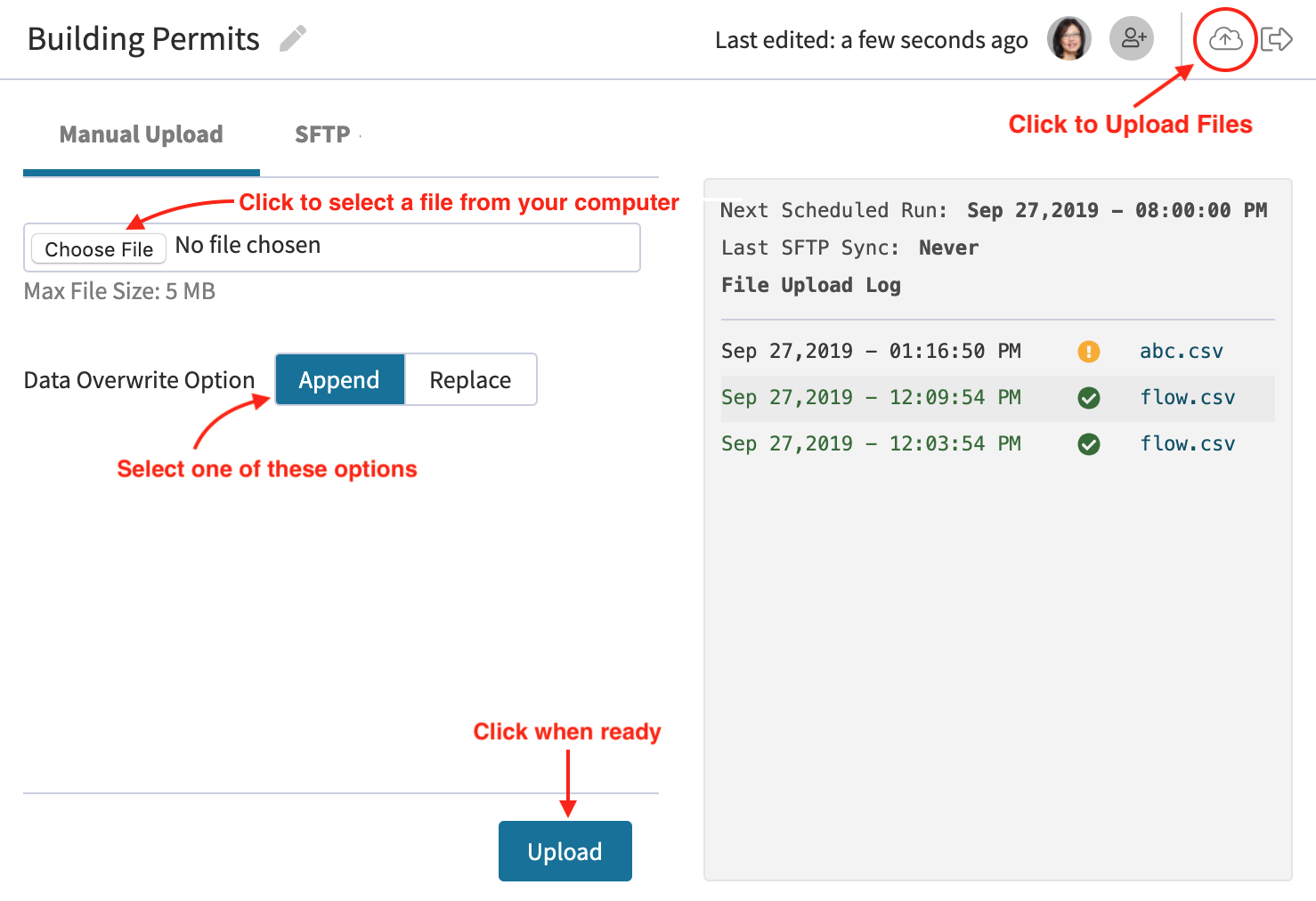 File Upload in Analytics – Envisio